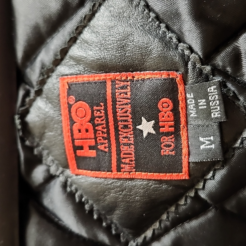 Soprano Black Varsity Jacket with Red Logo - Picture 3 of 3